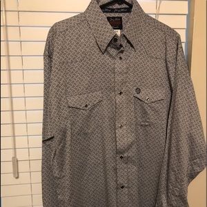 George strait western long sleeve dress shirt